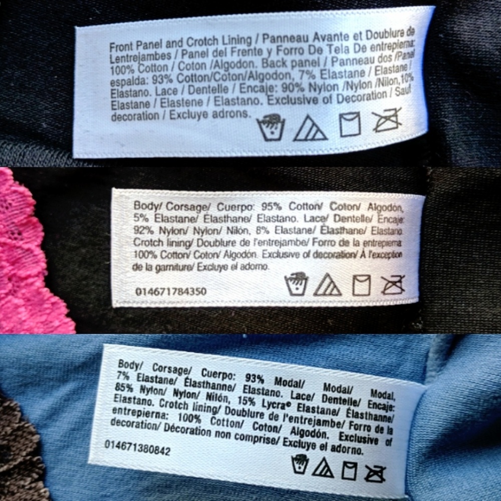 2 Pair 7/L Maidenform & Luleh Hipster Panties - Picture 3 of 3